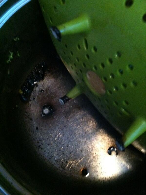 burnt my steamer! :(